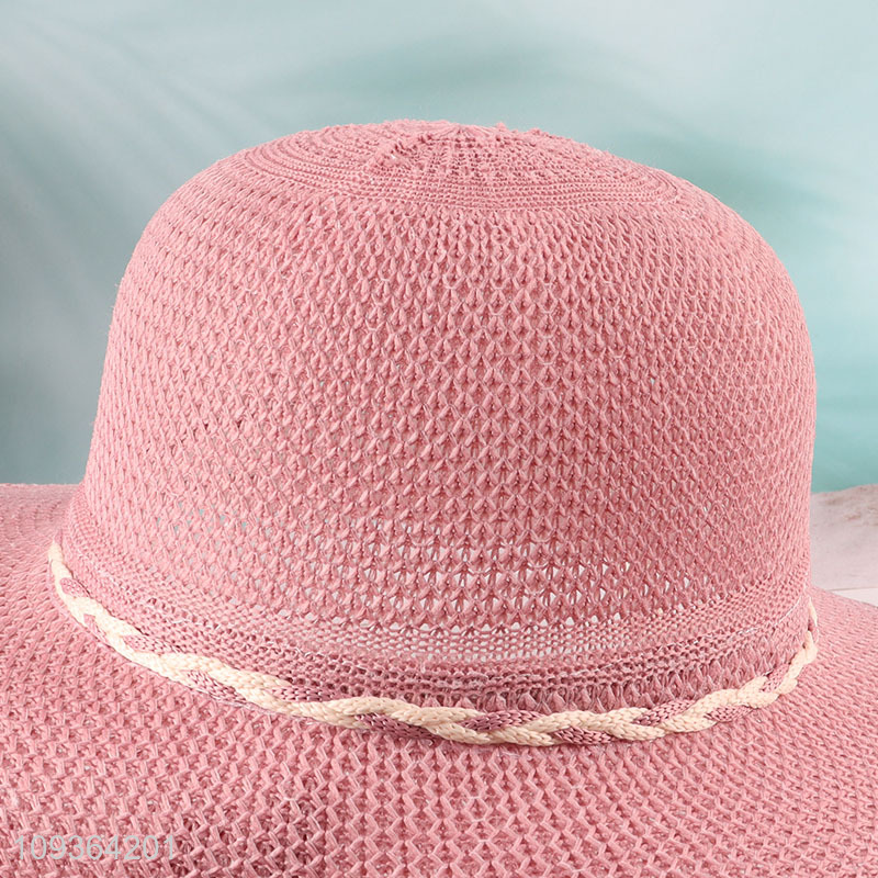 Factory price straw hat beach hat ladies sun hat