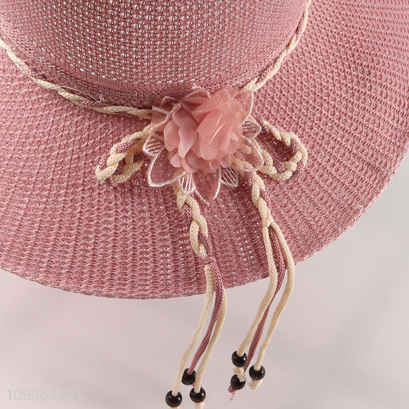 Factory price straw hat beach hat ladies sun hat