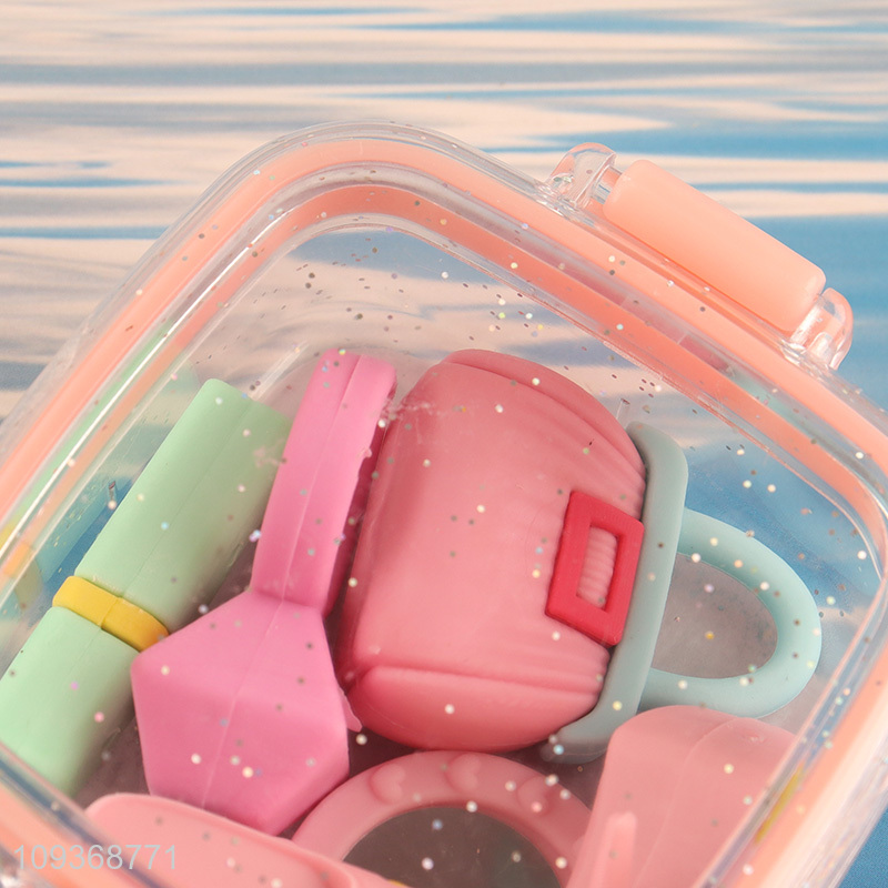 Yiwu market  beauty set children stationery eraser set
