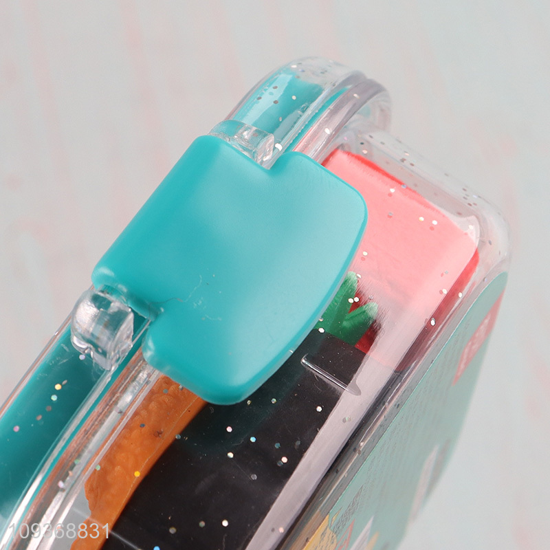 Good selling food series creative stationery eraser set