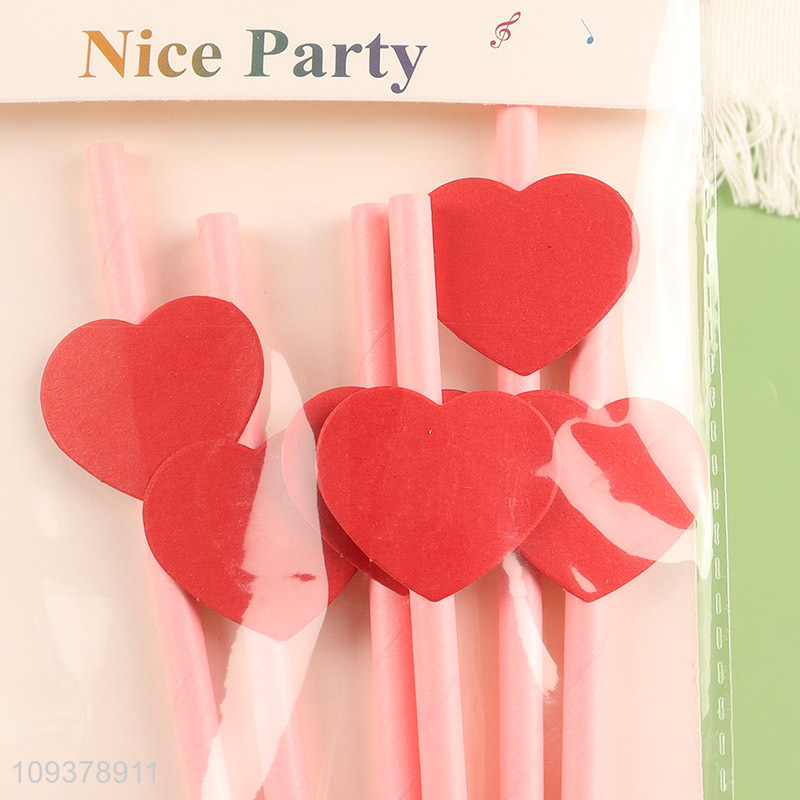 New style pink paper straw drinking straw