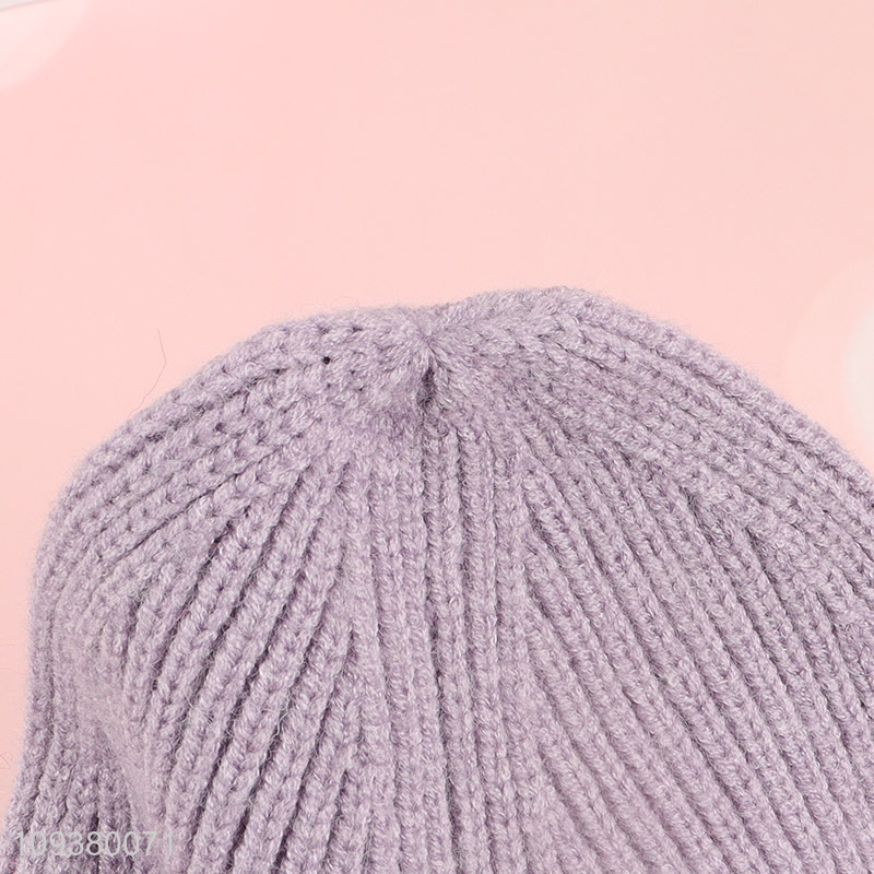 Good quality winter warm knitted hat beanies hat