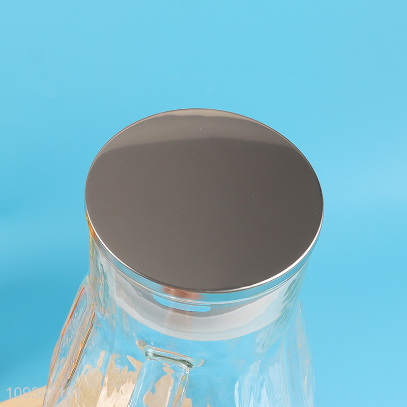 Top selling clear glass water jug tea pot wholesale
