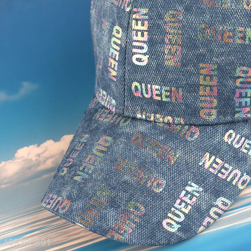 Good selling girls Queen peaked hat peaked cap