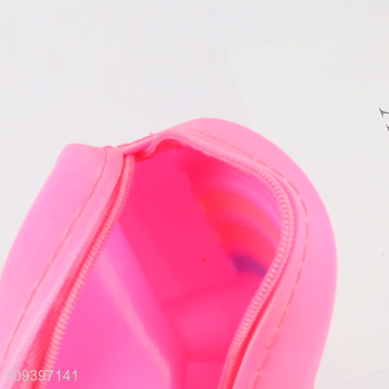 Latest products rainbow shape silicone coin purse