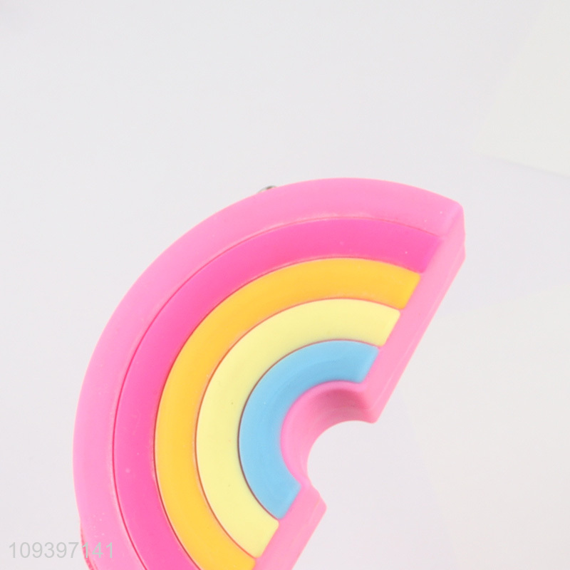 Latest products rainbow shape silicone coin purse
