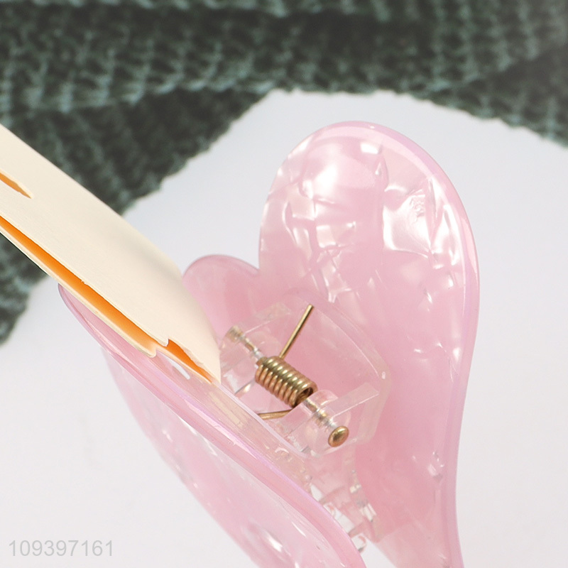 China supplier pink fashion hair claw clips for sale