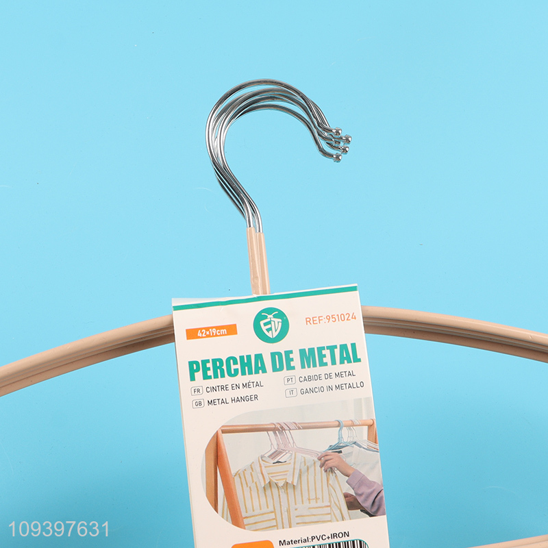 Factory supply 5pcs multicolor clothes hangers set