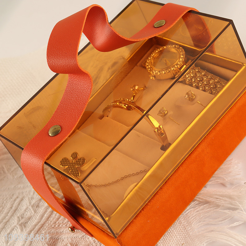Good price 5pcs ladies gifts set watch jewelry set