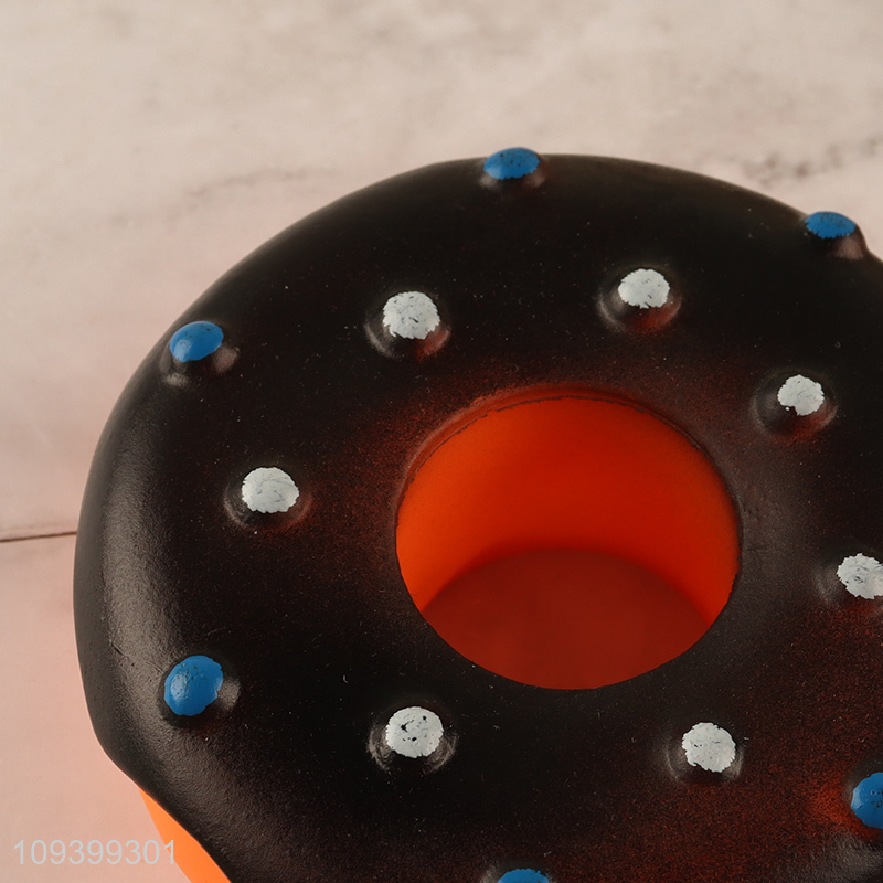 Hot selling donut shape pet chew teething toys