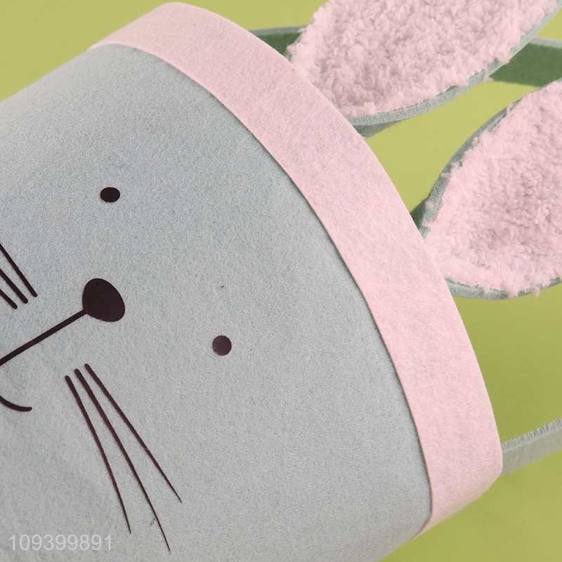 Top selling easter bunny felt basket with handle