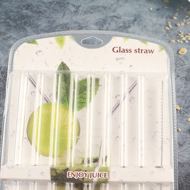 Good selling glass straight drinking straw juice straw