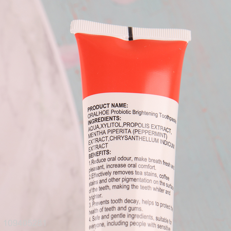 China wholesale probiotic brightening toothpaste for daily use