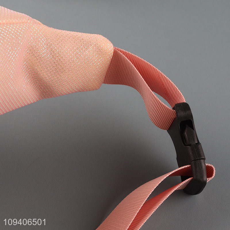 Wholesale pink portable outdoor lightweight waist bag