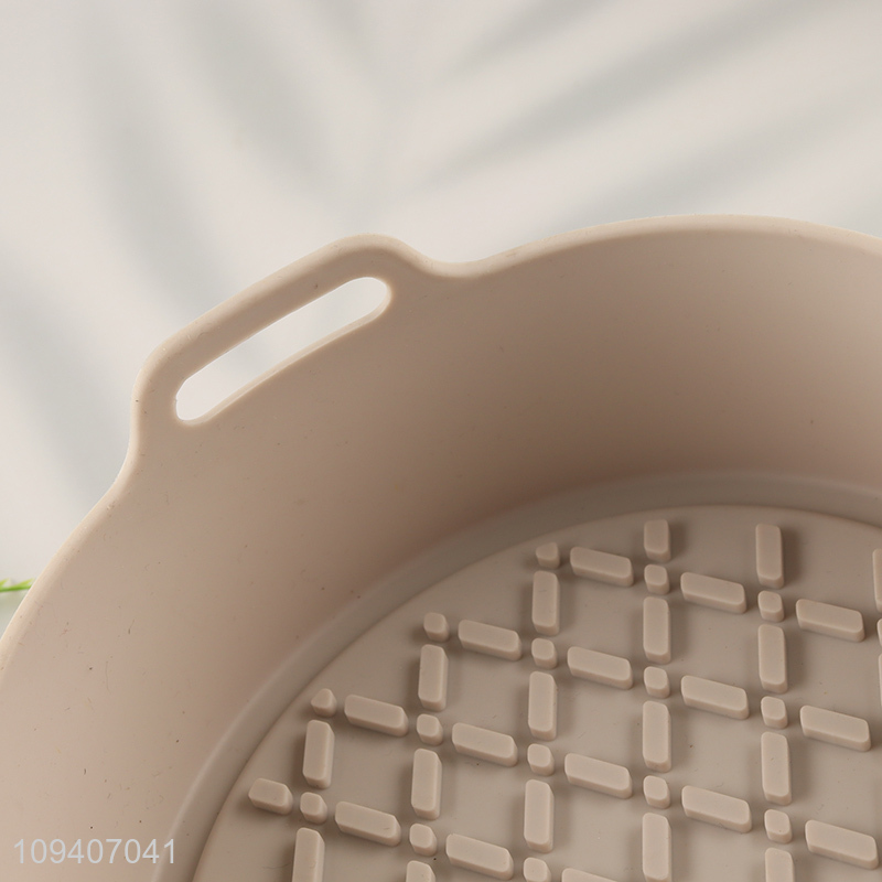 Best selling round air fryer baking pan with handle