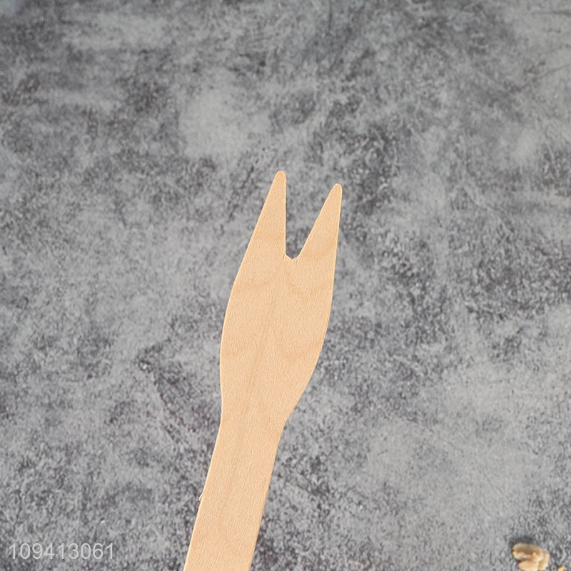 Top products wooden fruit dessert fork