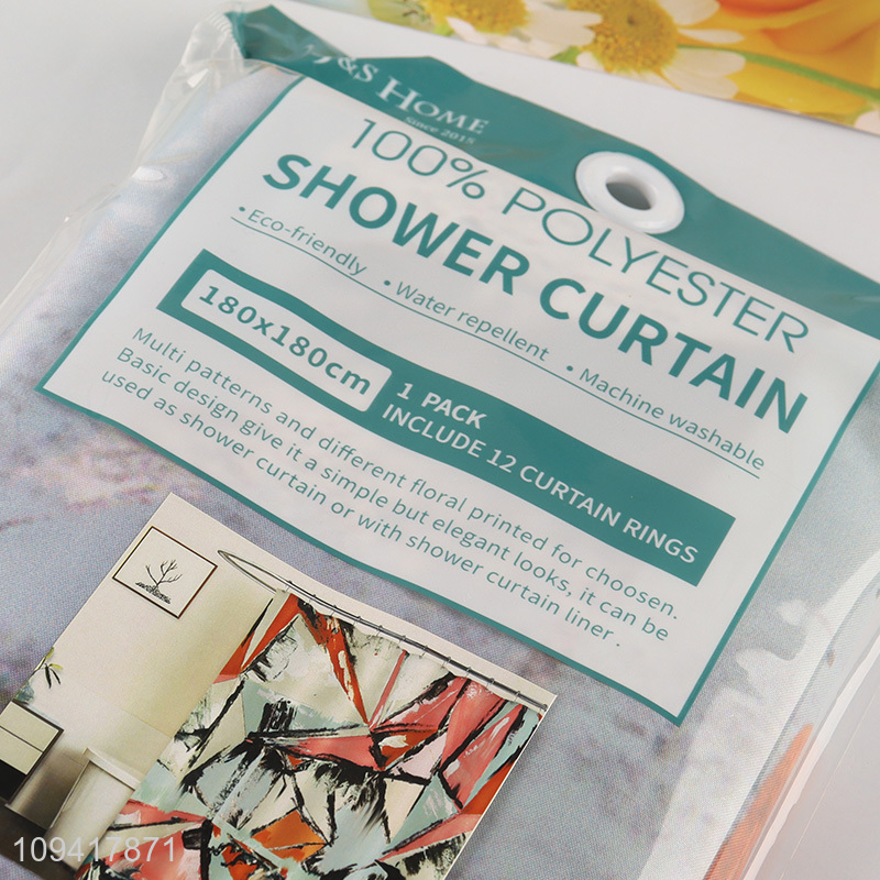Excellent Drape Polyester Shower Curtain