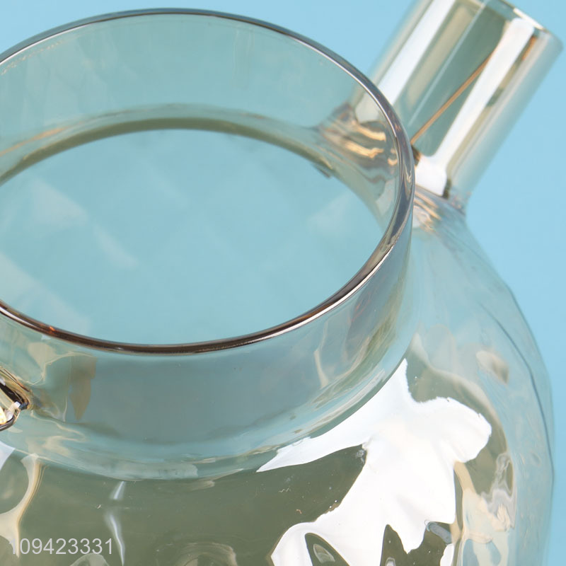 Wholesale home kitchen glass tea pot