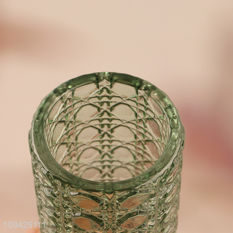 China wholesale home decor glass flower vase