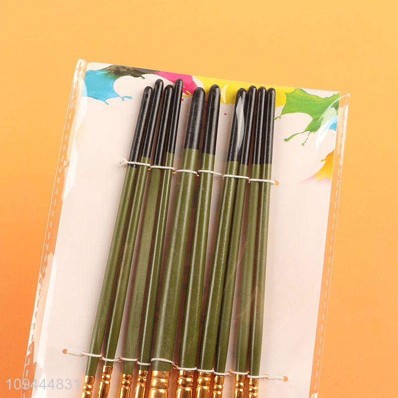 Low price 10pcs professional painting brush set