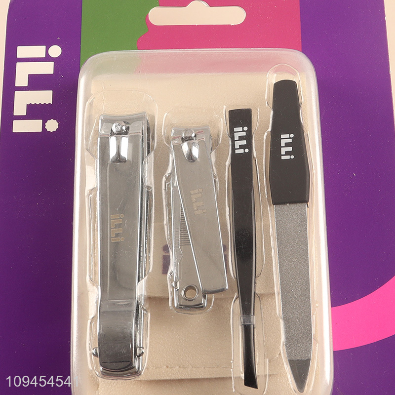 Hot sale 4pcs nail clipper manicure tool set