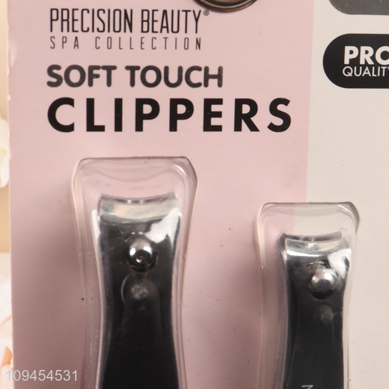 Yiwu market 2pcs stainless steel nail clipper set