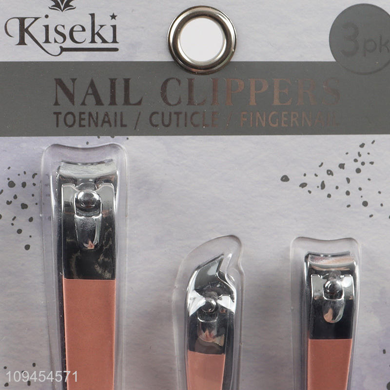 Top products 3pcs multi size nail clipper kit