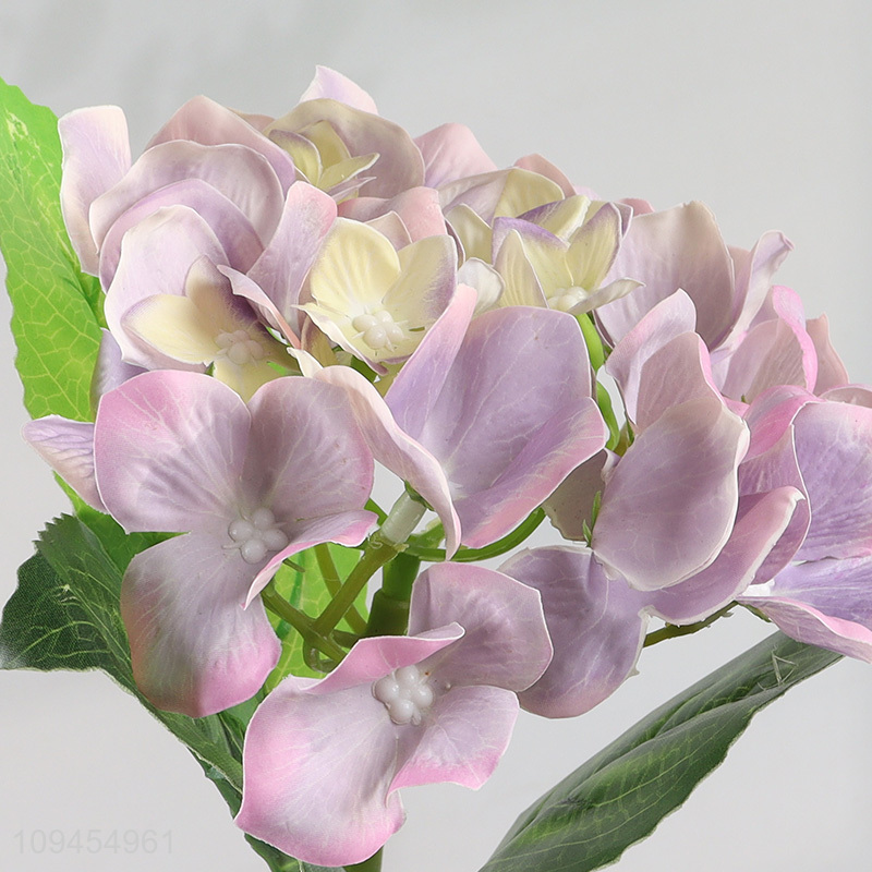 China supplier home decor artificial flower hydrangea