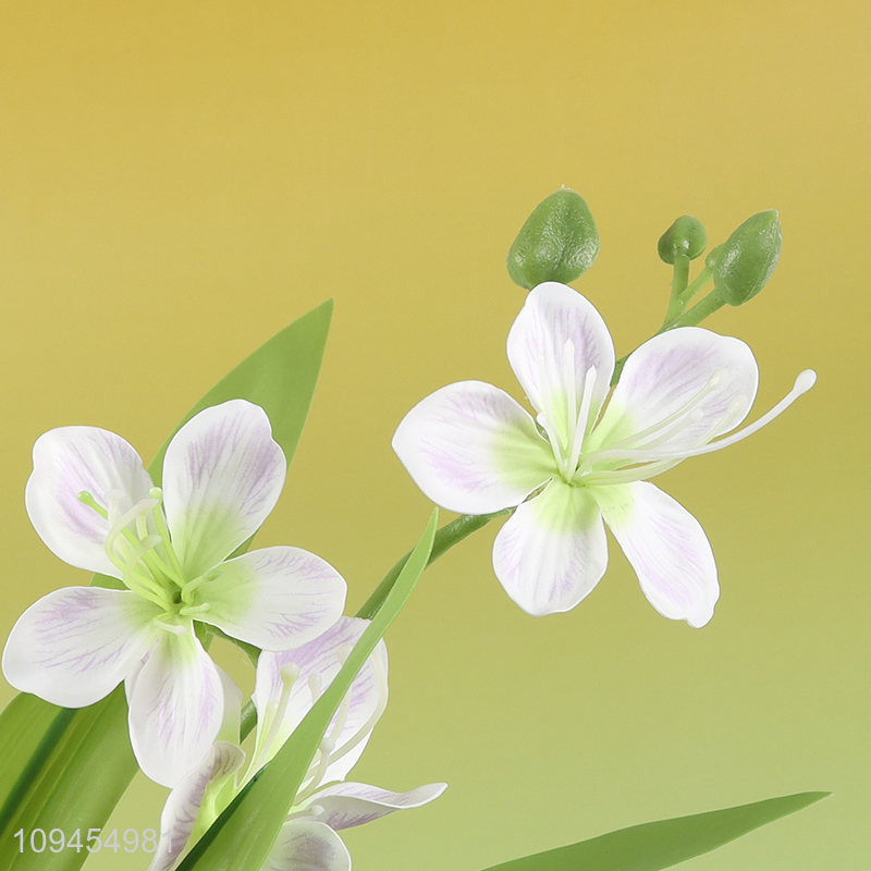 Low price artificial flower freesia for home decor