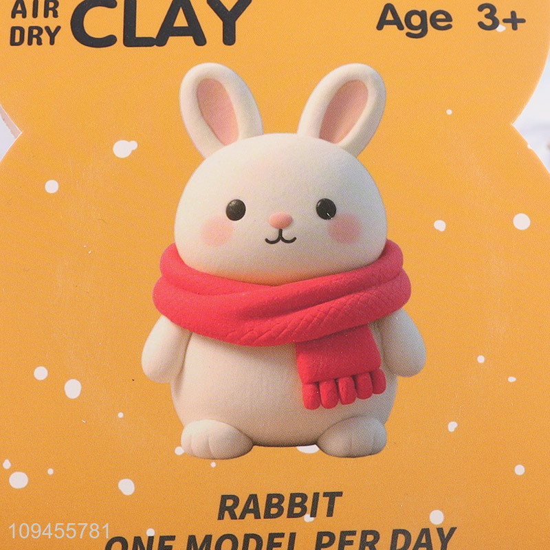 Online wholesale rabbit creative air dry diy clay set