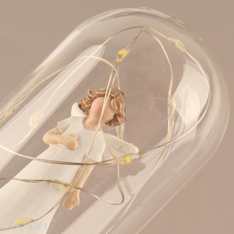 New arrival decorative angel ornament crafts with lights
