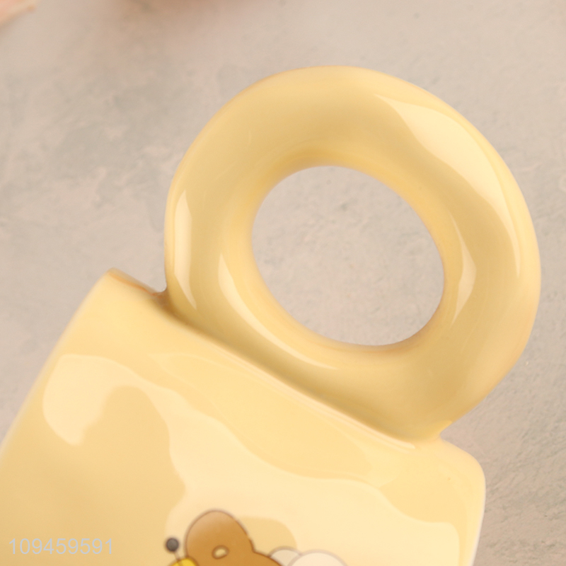 China factory cute bear ceramic water cup water mug