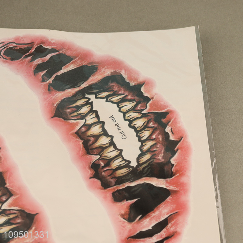 China wholesale scar face sticker for party supplies