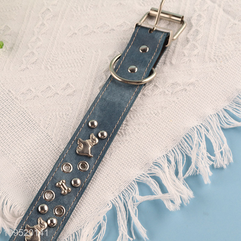 Top quality eco-friendly soft pu pet collar
