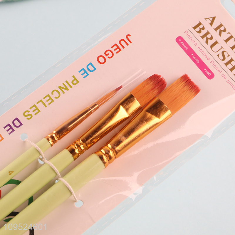 Low price 3pcs paint brush set