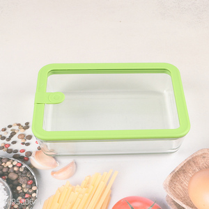 Low price clear glass food container preservation <em>box</em>