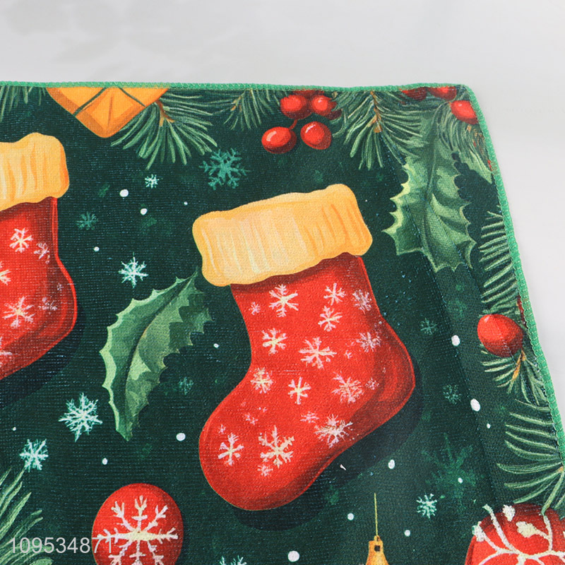 Latest products   christmas series polyester towel for sale