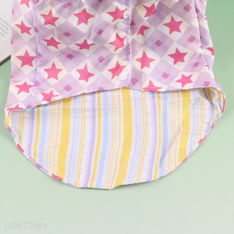 Top sale star printed pet dog clothing