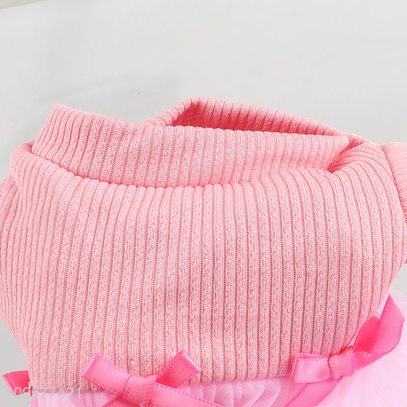China products pink pet clothing puppy dress for sale